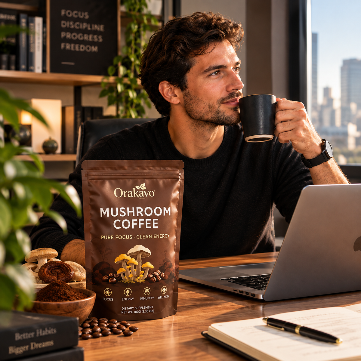Mushroom Coffee Pure Focus & Clean Energy