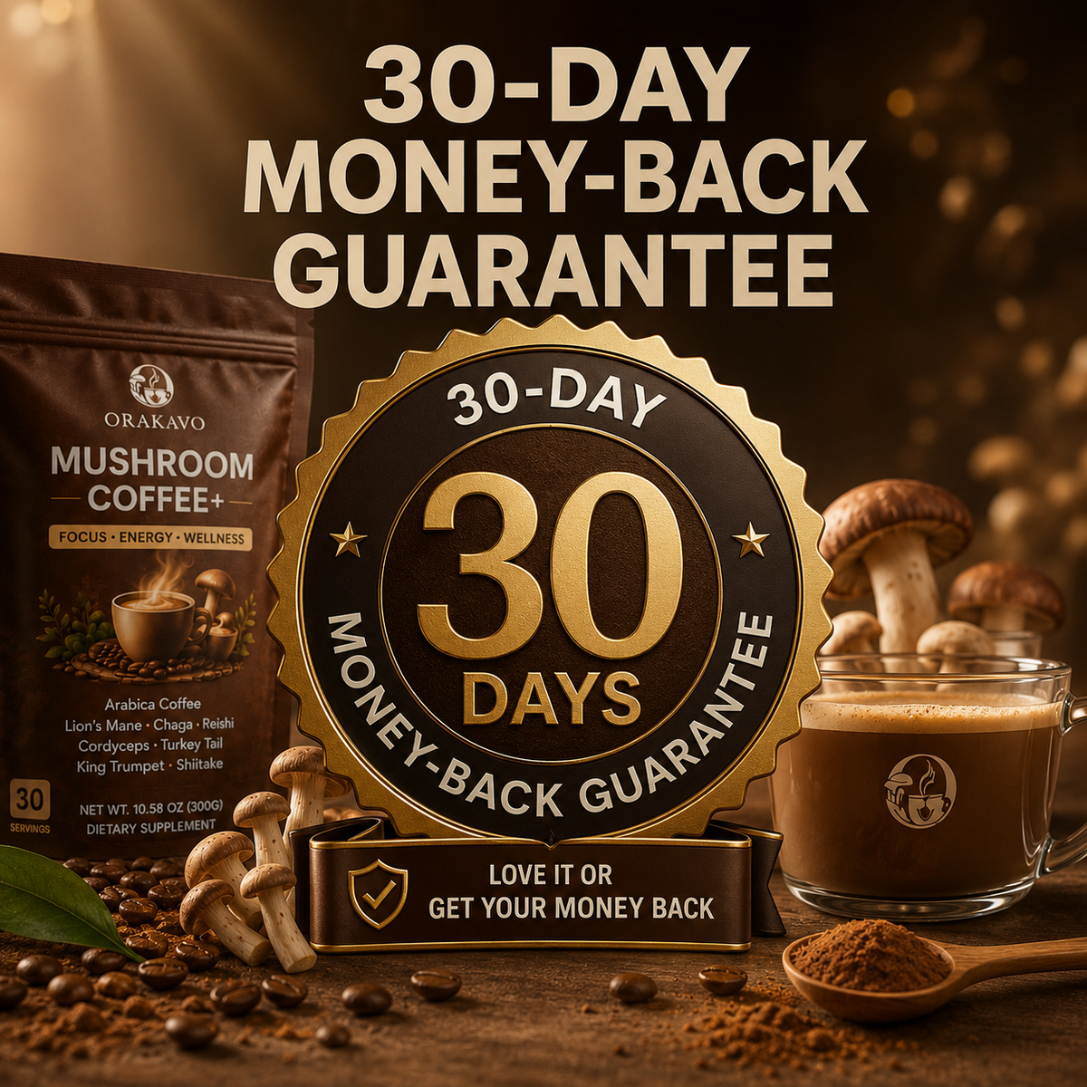 Mushroom Coffee Pure Focus & Clean Energy