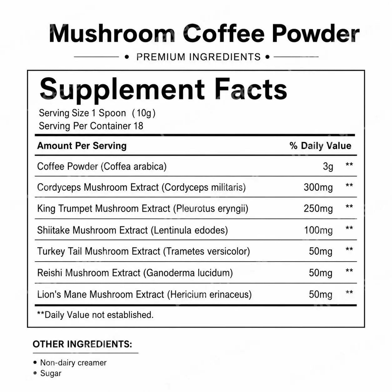 Mushroom Blend Powder Lion's Mane
