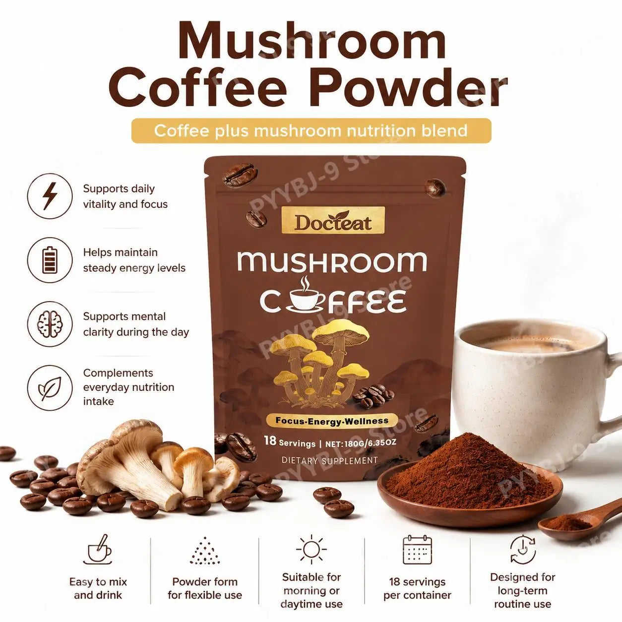 Mushroom Blend Powder Lion's Mane