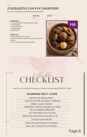 HEALTHY & ENERGIZING RECIPES