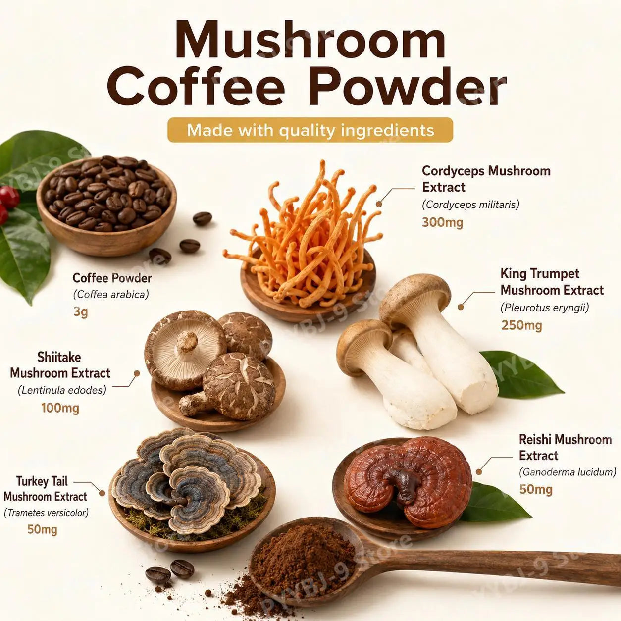 Mushroom Blend Powder Lion's Mane